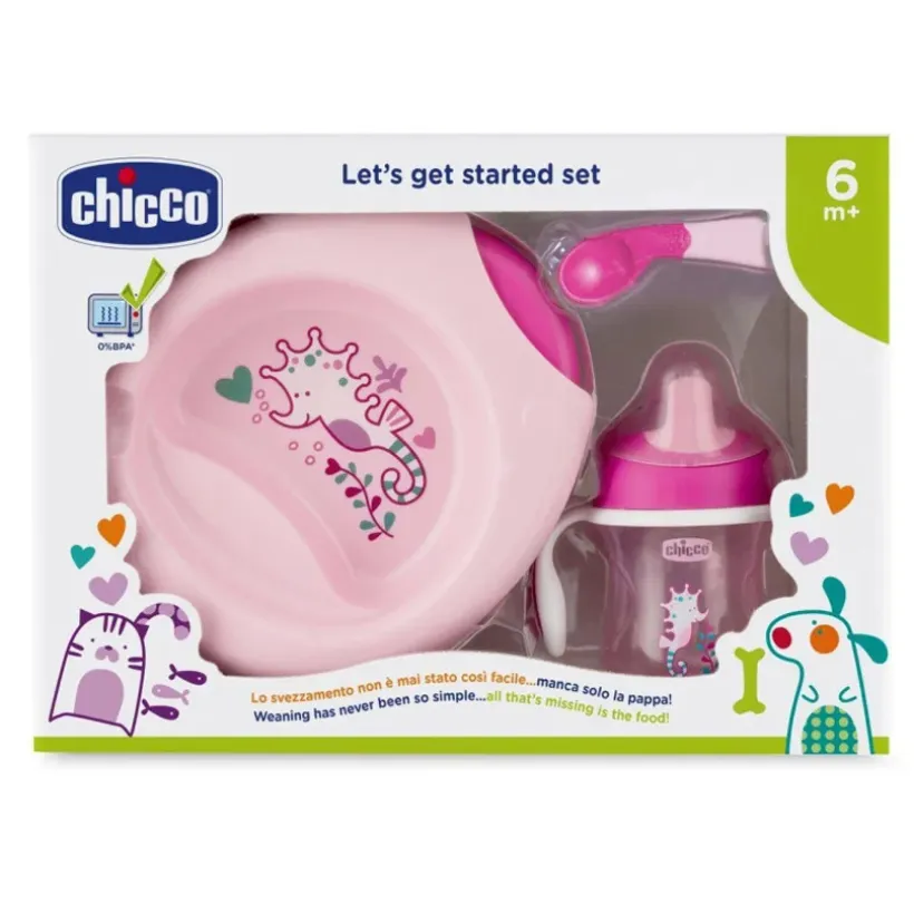 Maaltijdset 6M+ - Roze