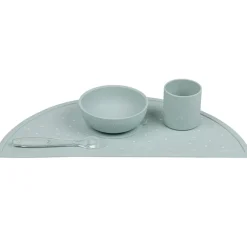 Maaltijdset voor kinderen - Silicone - Groen/sterren - 4 Stk