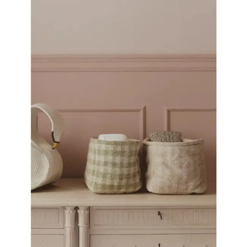 Mand gewatteerd 30x20x20cm Roze