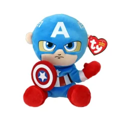 Marvel Beanie Babies pluche Captain America 15 cm