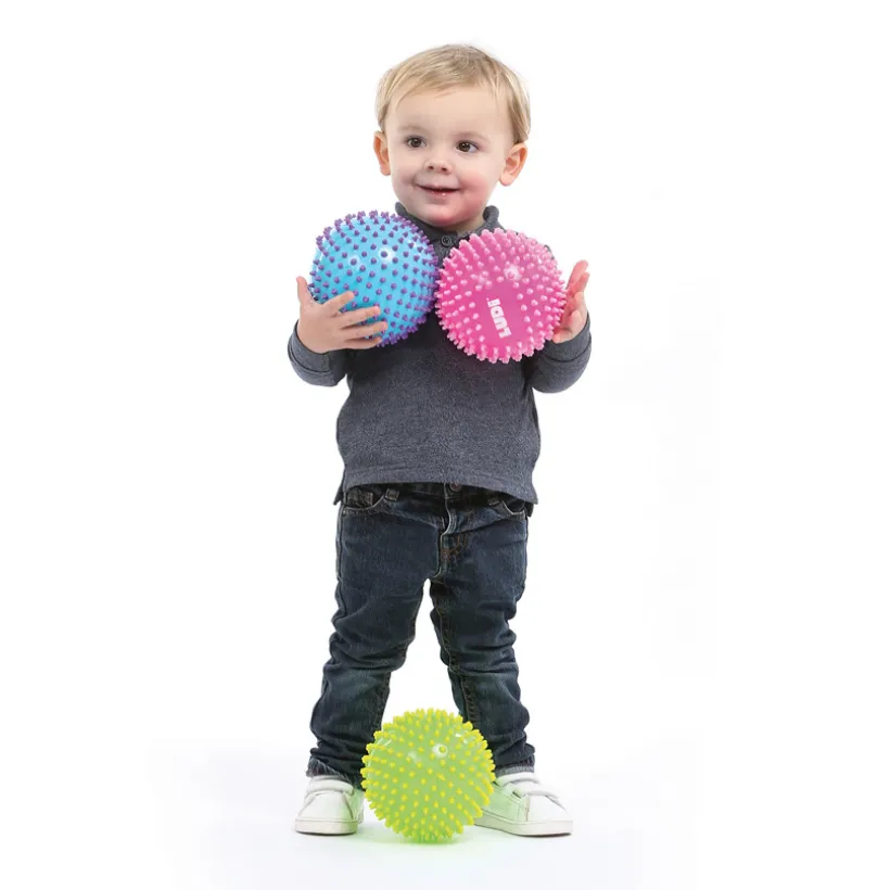 massagespeelbal met nopjes, effen, willekeurige kleur