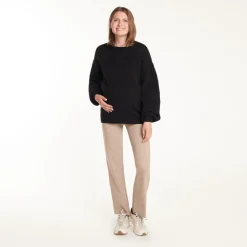 Materniteit flare broek met hoge band
