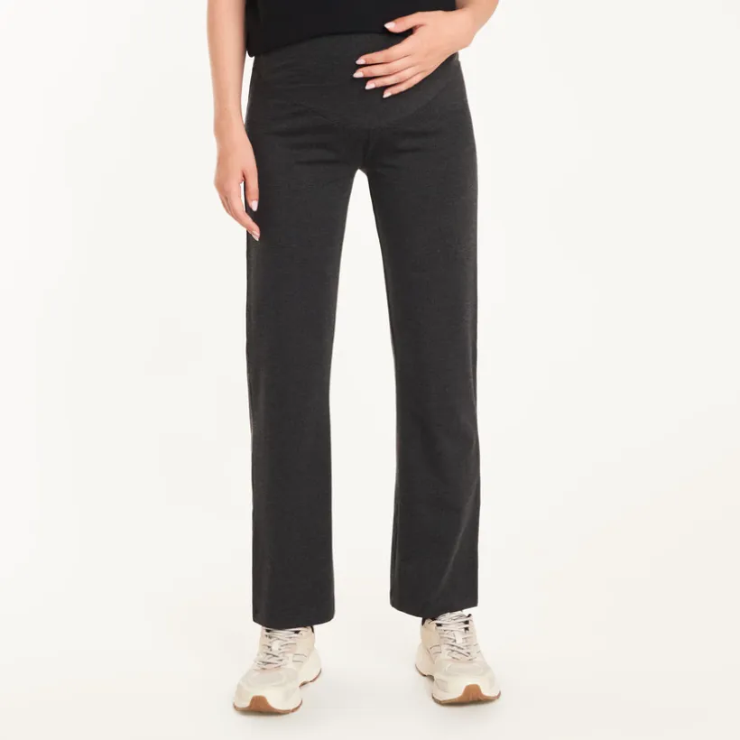 Materniteit flare broek met hoge band
