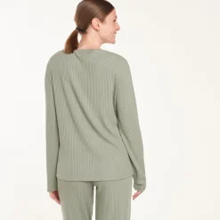 Materniteit geribbelde pyjama set