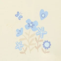 Meisjesbabyjurk 2-in-1 met vlinderprint