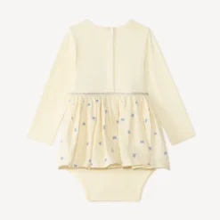 Meisjesbabyjurk 2-in-1 met vlinderprint