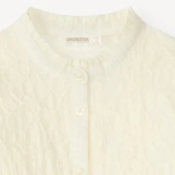 Meisjes blouse met lange mouwen en fantasie borduursels