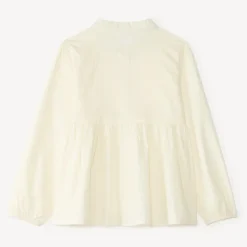 Meisjes blouse met lange mouwen en fantasie borduursels