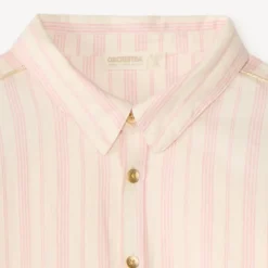 Meisjesblouse met lange mouwen en strepen