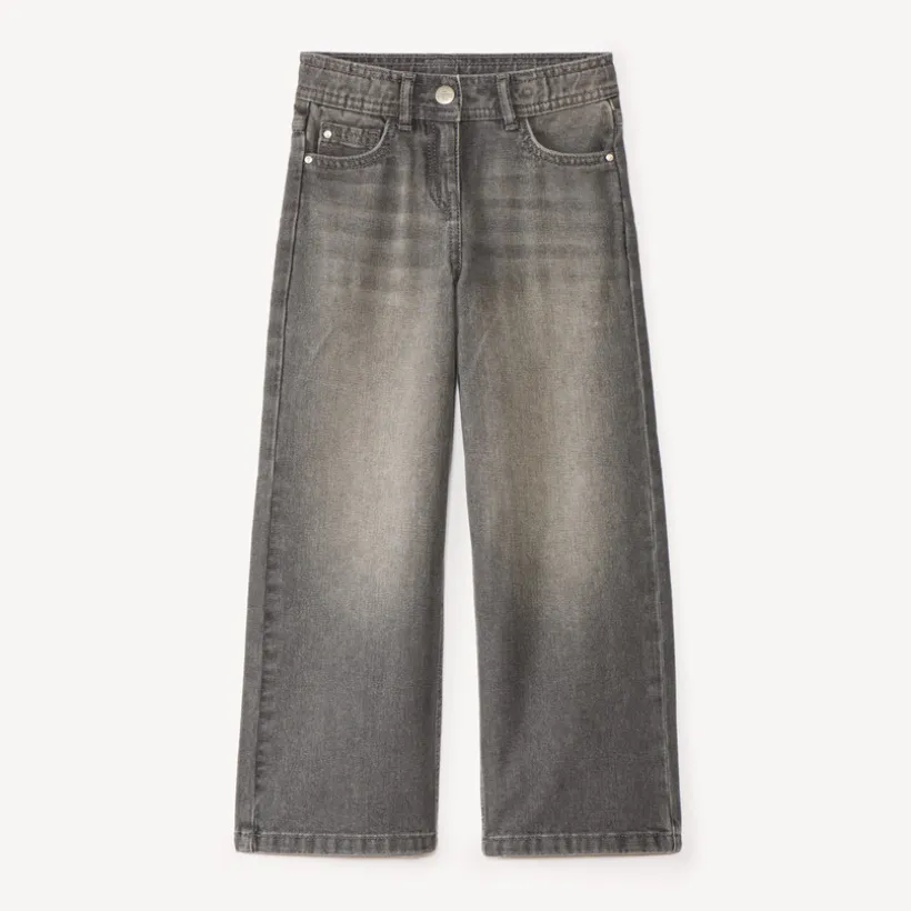Meisjes brede uni jeans