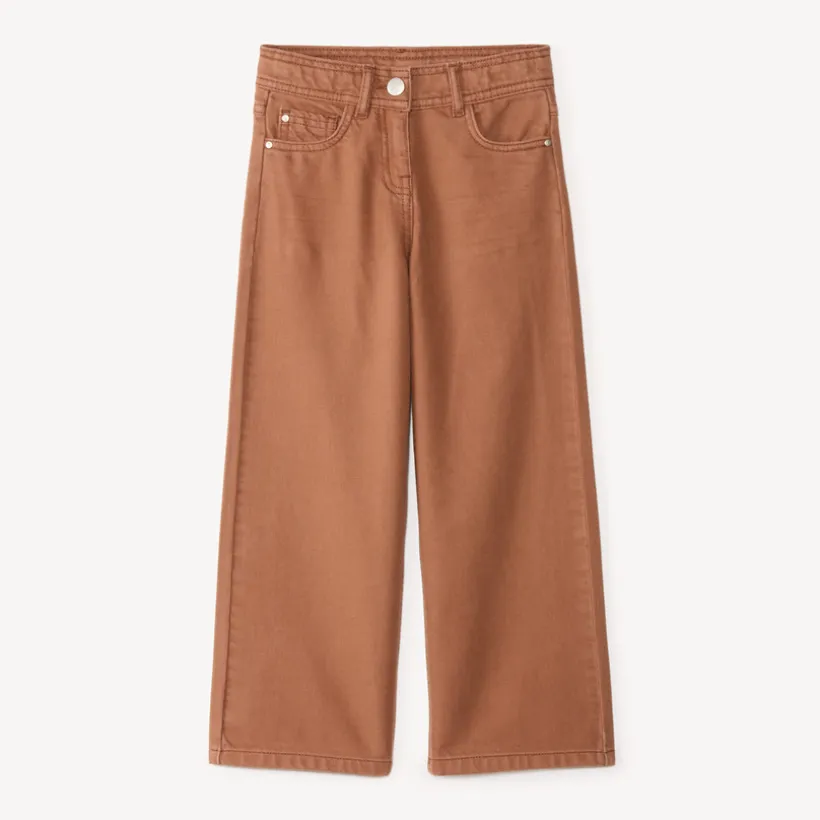 Meisjes brede uni jeans