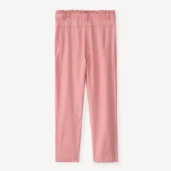 Meisjes broek van canvas met elastische taille