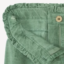 Meisjes broek van canvas met elastische taille