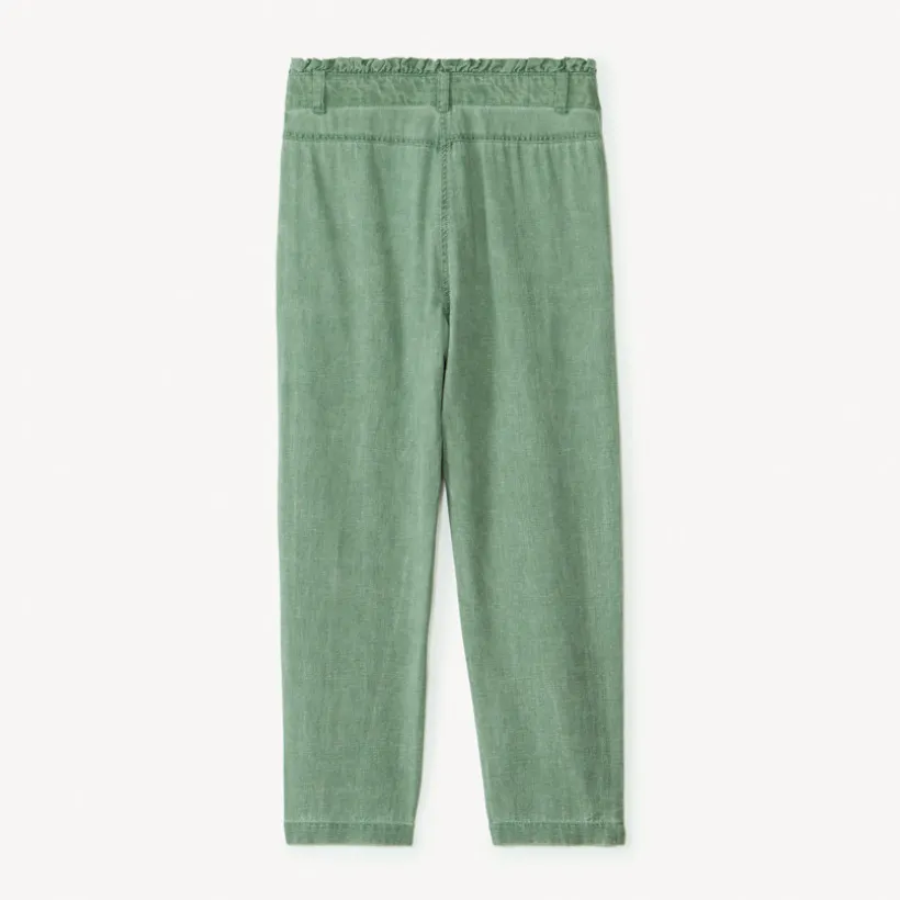 Meisjes broek van canvas met elastische taille