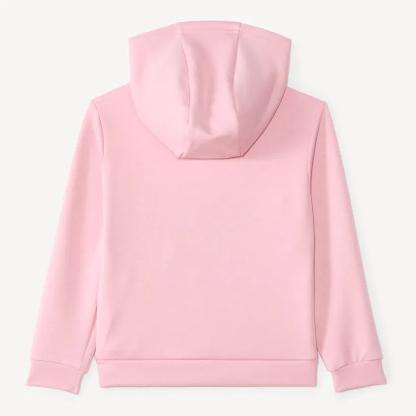 Meisjes hoodie gilet in scuba stof