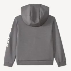 Meisjes hoodie gilet in scuba stof