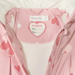 Meisjes regenparka met capuchon en kleurverandering