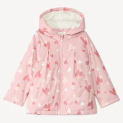 Meisjes regenparka met capuchon en kleurverandering