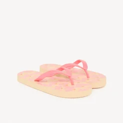 Meisjes slippers met bloemenprint en bandje in de maat