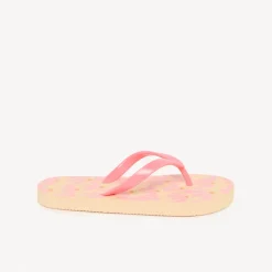 Meisjes slippers met bloemenprint en bandje in de maat