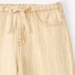 Meisjes straight-fit jeans met contrasterende strepen