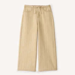 Meisjes straight-fit jeans met contrasterende strepen