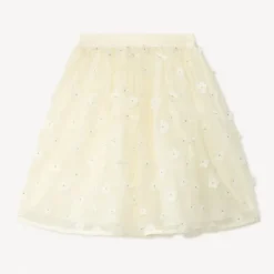 Meisjes tule rok met 3D bloemen