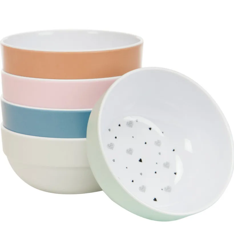 Melamine kom met roze hartenprint Prémaman