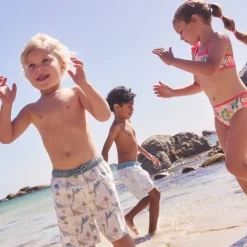 Microvezel zwemshort met dinosaurusprint voor babyjongen