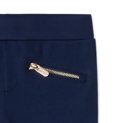 Milano broek met neprit en decoratieve ritssluitingen meisjes