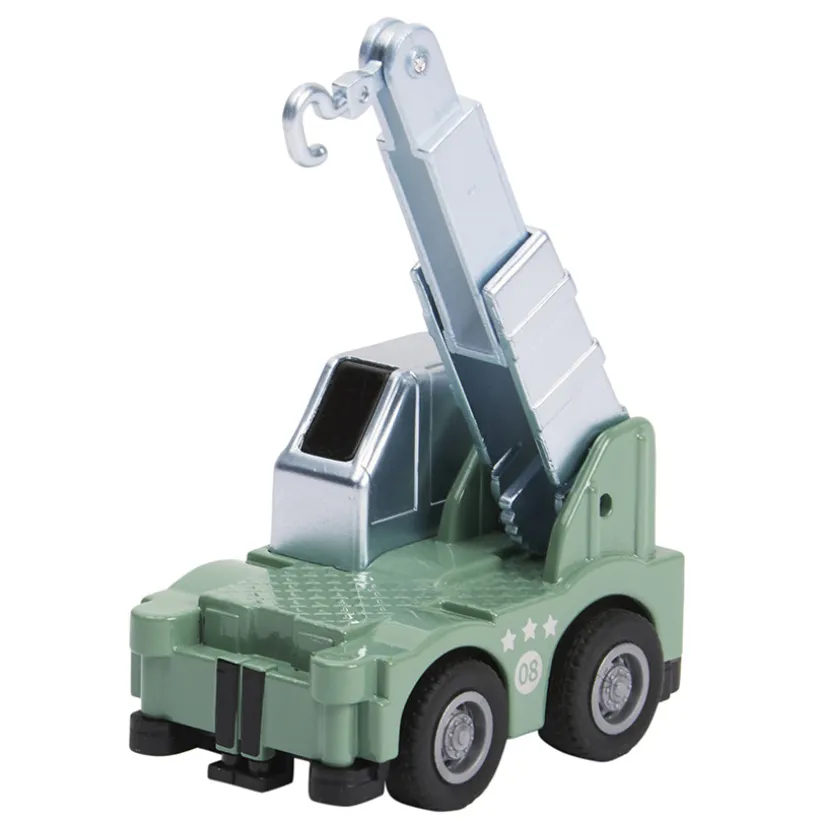 Miniatuurvoertuig met terugslagmechanisme turquoise bouwtruck