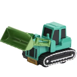 Miniatuurvoertuig met terugslagmechanisme turquoise bulldozer