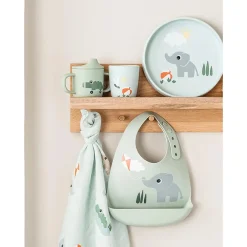 Mini beker in silicone Playground Blauw