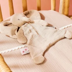 Mini knuffel - Olifant - Fanfan - Roze - 25x20 cm