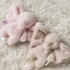 Mini muziekknuffel olifant - Fanfan - Zand - 20 cm