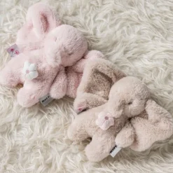 Mini muziekknuffel olifant - Fanfan - Roze - 20 cm