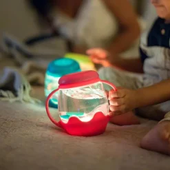 Mini sensorisch en lichtgevend potje 18M+ Roze