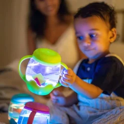 Mini sensorisch en lichtgevend potje 18M+ Groen