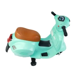 Mini Vespa GTS loopvoertuig elektrisch watergroen