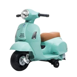 Mini Vespa GTS loopvoertuig elektrisch watergroen