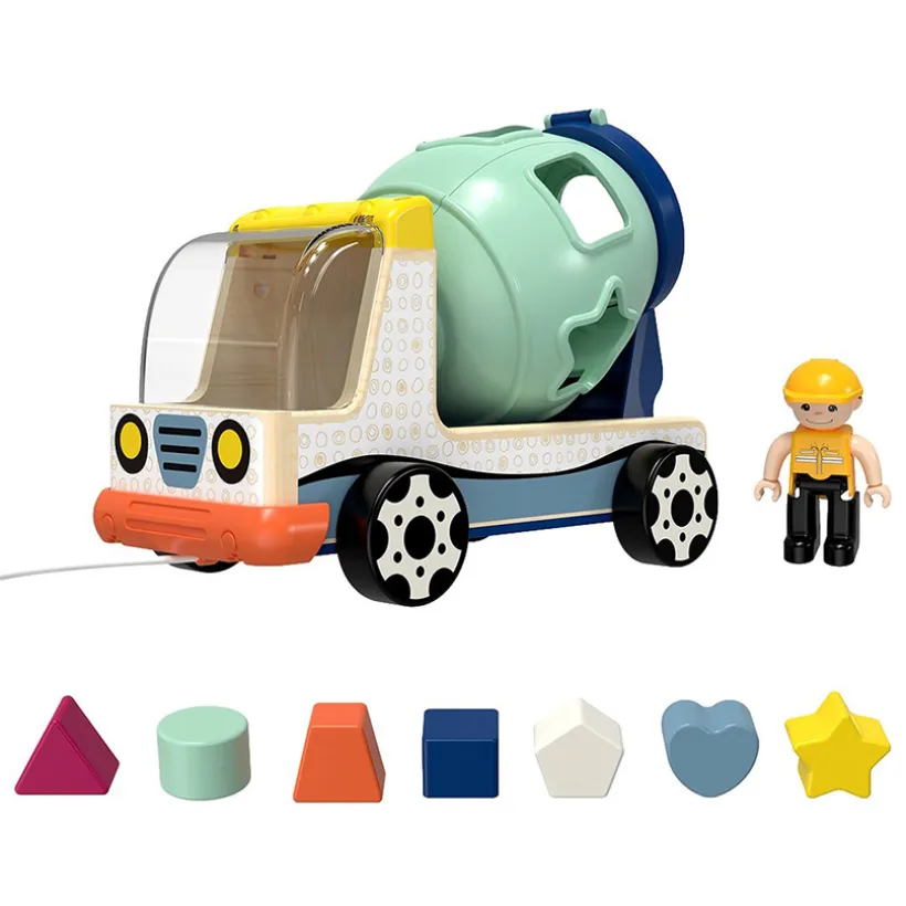 Mixervrachtwagen met vormsorteerder