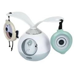 Mobiel geluid en licht op de vloer Tummy Time Black&White