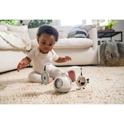 Mobiel geluid en licht op de vloer Tummy Time Black&White