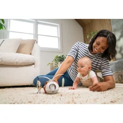 Mobiel geluid en licht op de vloer Tummy Time Black&White