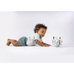 Mobiel geluid en licht op de vloer Tummy Time Black&White