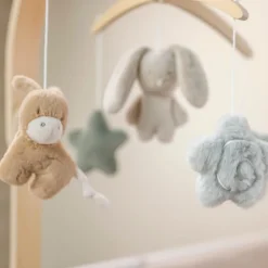 Mobiel muzikaal Loulou houten boog Zachte kleuren
