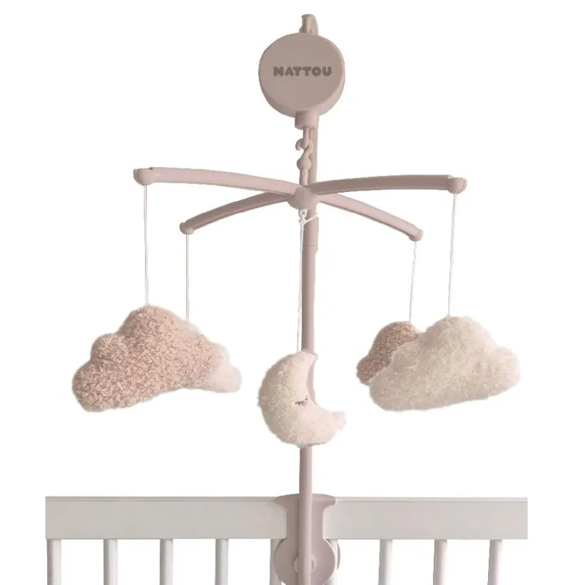 Mobiel muzikaal Teddy Bouclette - Maanwolk - Beige