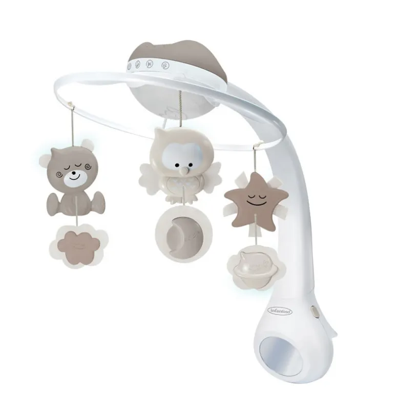 MOBILE 3 IN 1 PROJECTOR MUSICAL MOBILE (ECRU)