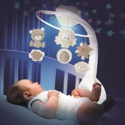 MOBILE 3 IN 1 PROJECTOR MUSICAL MOBILE (ECRU)