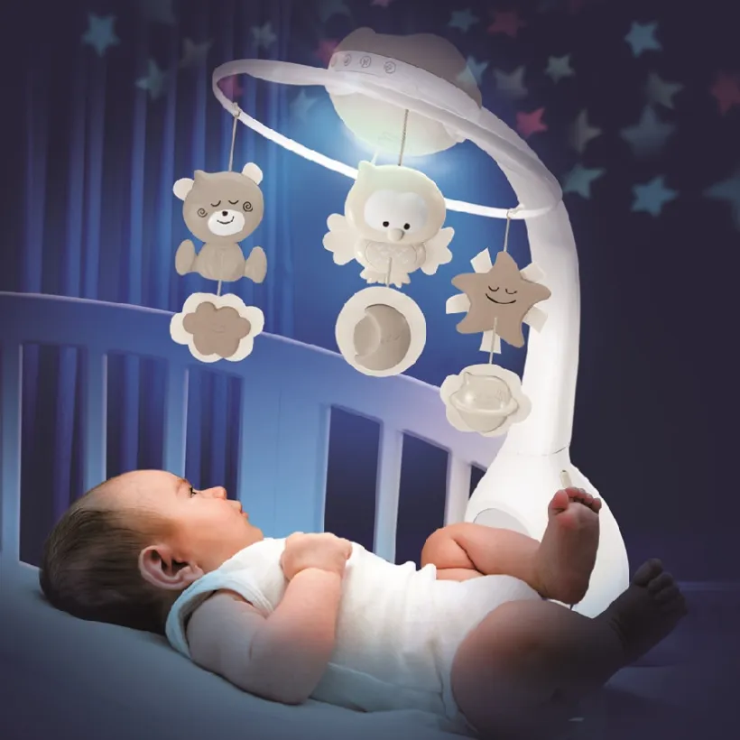 MOBILE 3 IN 1 PROJECTOR MUSICAL MOBILE (ECRU)
